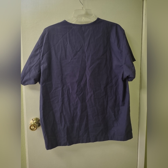 Allheart Basics Med Nurse Medical Professional Uniform Purple Polyester Scrub M - Picture 2 of 4